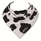 Black & White Cow Skibz Teething Bib